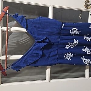 Ladies Miami brand dress Blue white